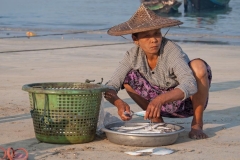 Myanmar - Fischer am Strand